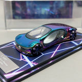 1:64 Vision AVTR Concept Car Diecast Model Collectible Chrome Edition