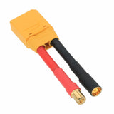 HXT 6.5mm Male+/Female- to Amass XT90 Male Cable 10AWG 5CM Wire Battery Toy FPV