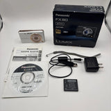 Panasonic FX80 Lumix Compact Camera White with Battery Pack DMW-BCK7