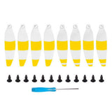 8 Pcs Yellow White Low-Noise Props Compatible with DJI Mavic Mini Drone
