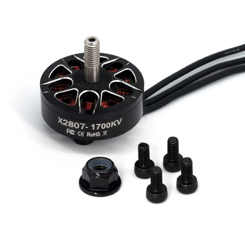 X2807 1700KV Brushless Motor for RC FPV Racing Drone 2-6S 4mm Shaft Replacement