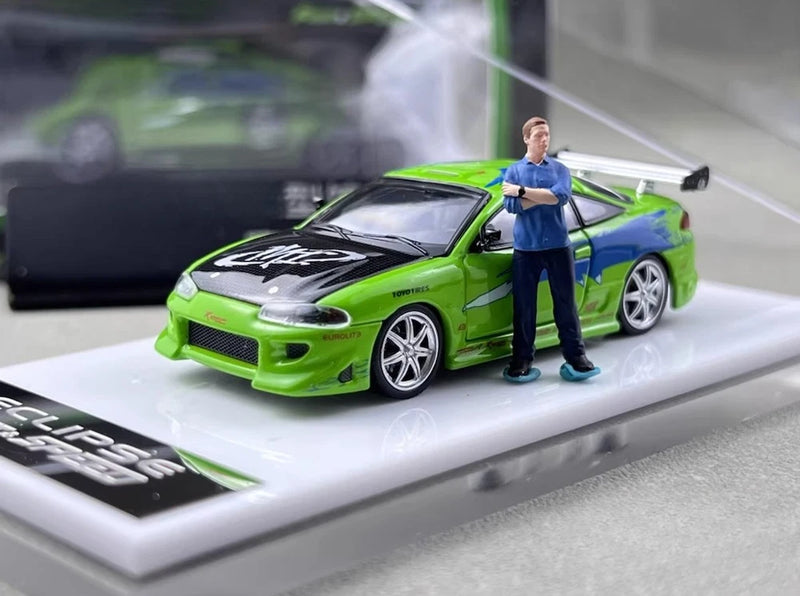 AL FS 1:64 FNS Green Eclipse D30 Coupe Figure Sports Model Diecast Collect Car