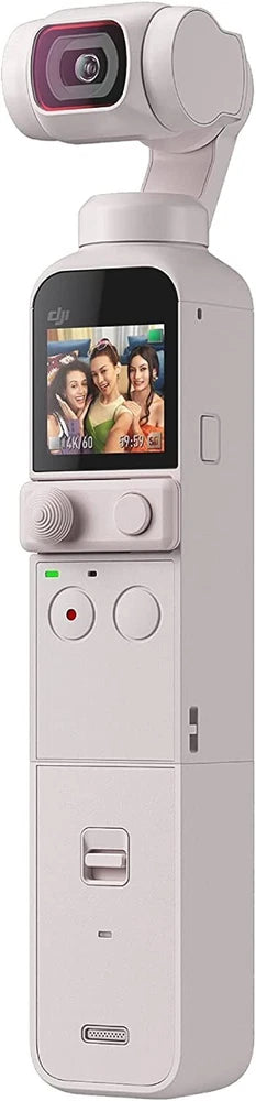 DJI Pocket 2 Exclusive Combo (Sunset White) - Pocket-Sized 3-Axis Gimbal 64MP