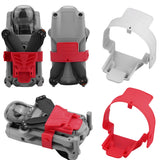 Drone propeller guard holders set with red and gray guards