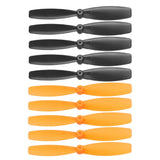 10 Set 55mm/2 Inch Propeller 2-Vane Blades Props, Black/Orange