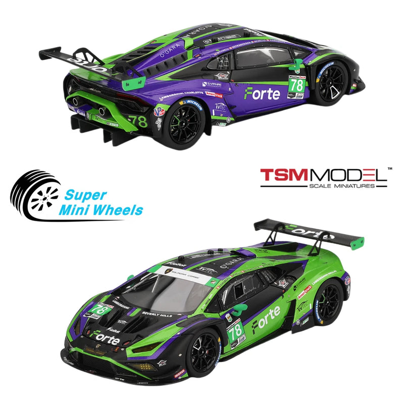 TSM-Model 1:43 Lamborghini Hurac¨¢n GT3 EVO2 #78 Forte Racing 2024 IMSA Daytona