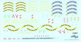 Powerslide 284 Modern Sports Car Tire Markings 1/24 1/25 waterslide decal
