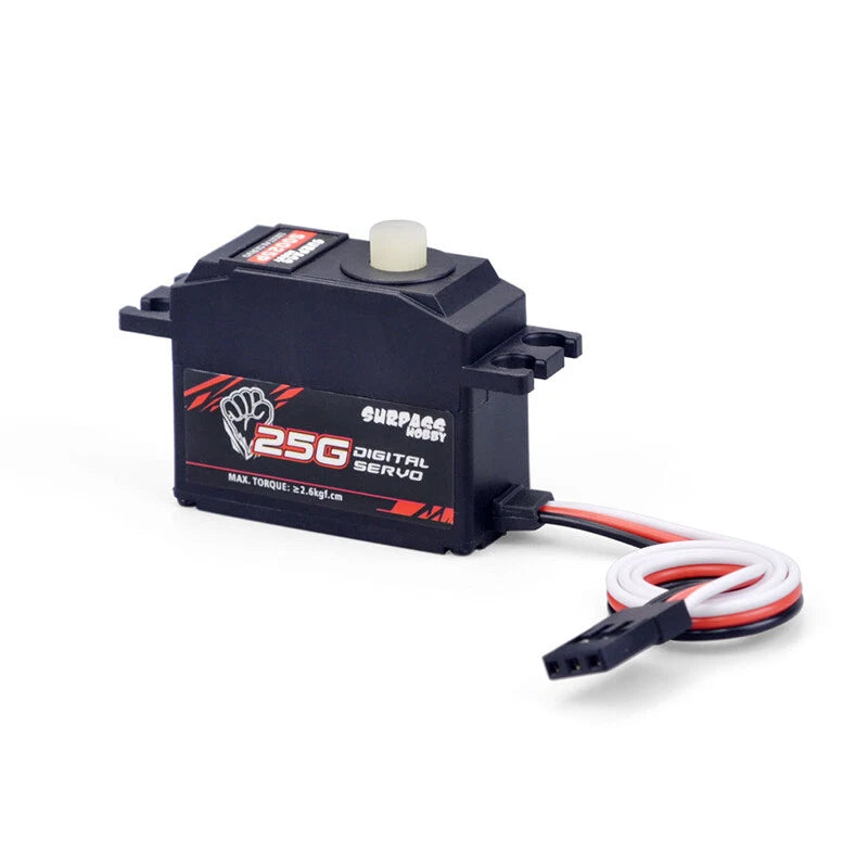 SURPASS Hobby S0025P Plastic Gear 2.3KG Servo for RC Airplane 1/12 RC Car Boat