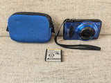 Fujifilm FinePix F Series F500 EXR 16.0MP Camera Blue -16GB SD w/ Battery TESTED
