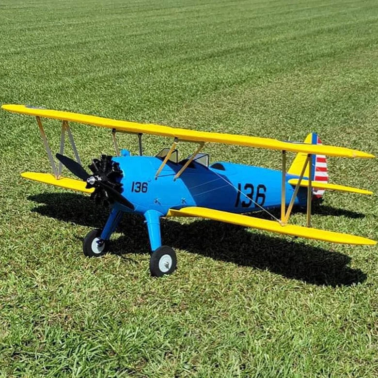 Dynam Stearman PT-17 Blue 4S RC Biplane 1300mm 51" Wingspan