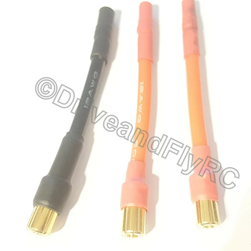 6.5mm Male 3.5mm Female 2 inch 4CM 12AWG Silicon Wire Castle Mambo ESC Extension