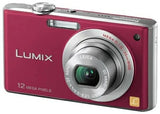 Panasonic Lumix FX40 Digital Camera Red 12MP CCD From Japan