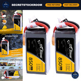 2 Pack 850mAh 11.1V 45C 3S LiPo Battery with XT30 Connector for RC Drones & Cars Battery