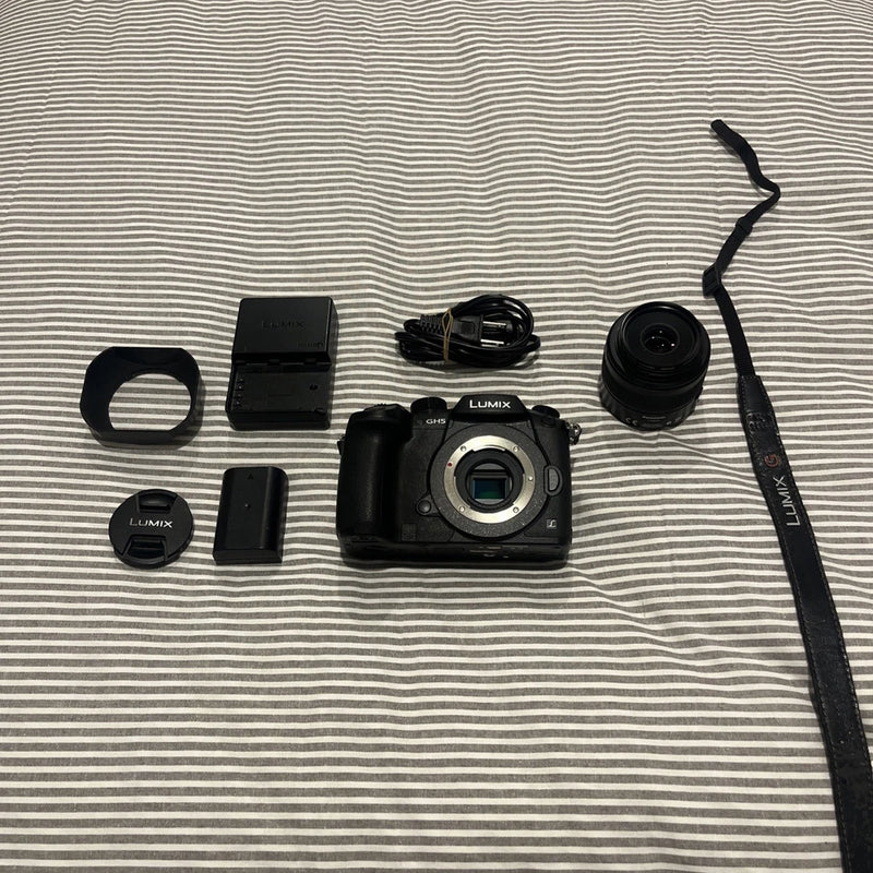 Panasonic LUMIX GH5 Black + Leica DG Macro-Elmarit 45mm f/2.8  - USED