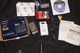 Panasonic Lumix ZS10 Camera Red in box w/ Charger Battery & CD 16x Zoom