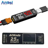 Aokoda XT60 to PD3.0 Lipo Battery Quick Charger Overload Protection Short Circui Battery
