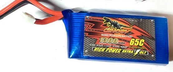 DINOGY LIPO BATTERY 1300mAh-14.8V-65C (Pkge. of 2 units) Battery