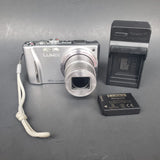Panasonic Lumix DMC TZ20 Silver 14.1MP Digital Camera 16X with Charger & Battery