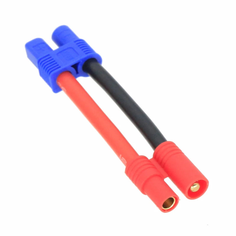 EC3 Female to HXT 3.5mm Male-/Female+ cable 12AWG 5CM wire For RC Battery FPV