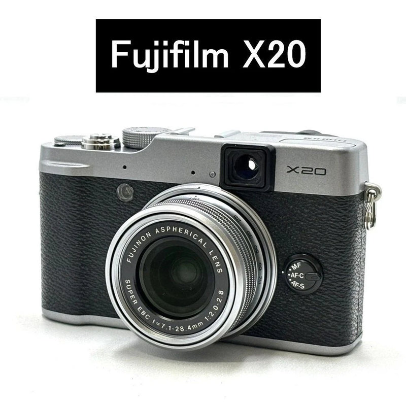 FUJIFILM Fuji X Series X20 12.0MP Digital Camera Silver Very Good Tested