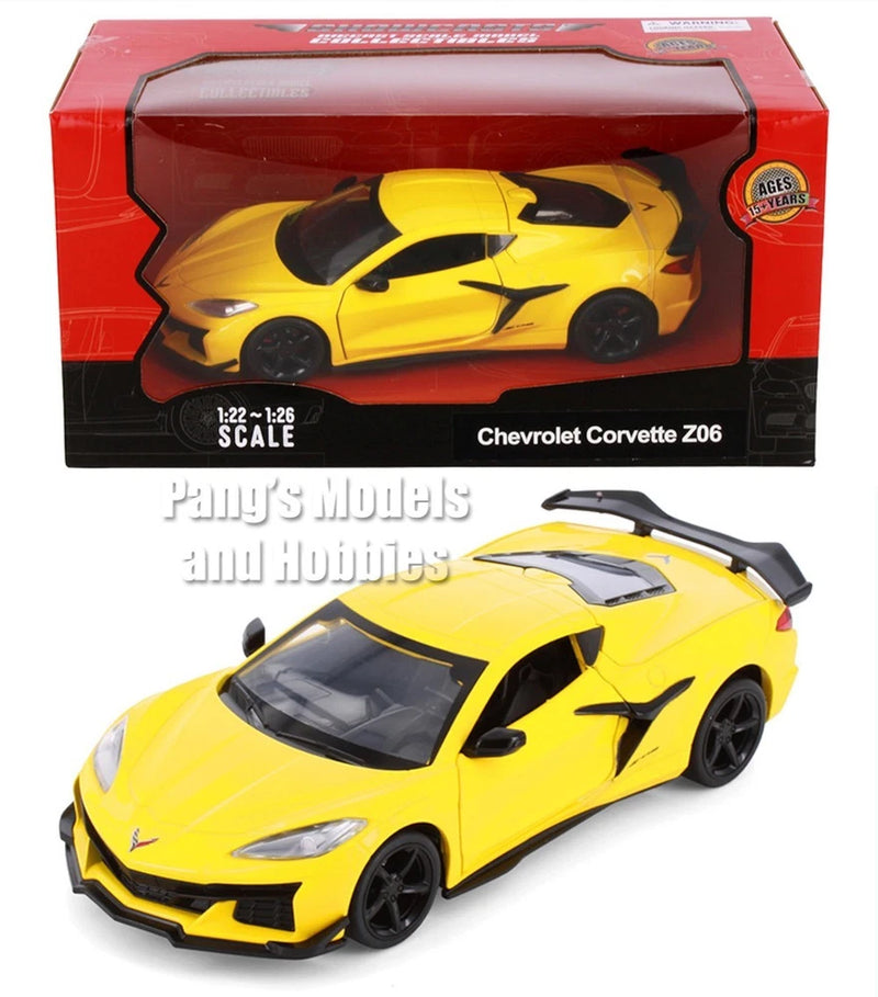2024 Chevrolet Corvette Z06 C8 1/24 Scale Diecast Model - Showcasts YELLOW w/BOX