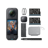 Insta360 X5 360?? Video 8K Essentials Bundle Pack Black Night Action Cam