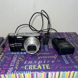 Panasonic LUMIX DMC-TZ3 10X OP ZOOM Digital Camera Charger +SD + Cords- TESTED