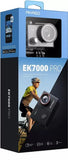 Blue AKASO EK7000 PRO 4K action camera box with front camera render