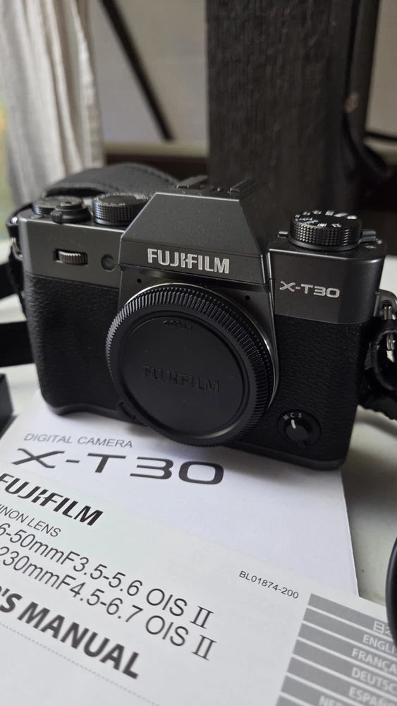Fujifilm X-T30 Mirrorless Camera Body (Black) w Lens Bundle 15-45mm + 50-230mm