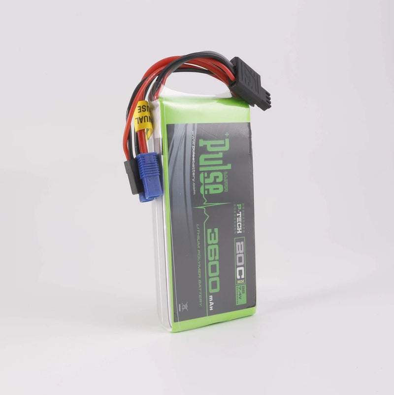 PULSE 2S 3600mAh 20C 7.4V RX P-Tech Lipo Battery Battery