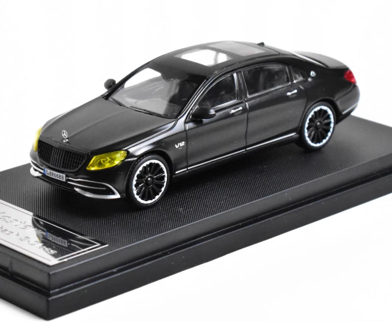 EY Master 1:64 Black S650 V12 Luxury Sedan Sport Model Diecast Collect Car