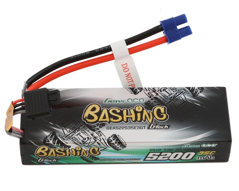 Gens Ace 2S G-Tech Smart "Bashing" LiPo Battery 35C (7.4V/5200mAh) w/EC3 Battery