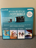 Fujifilm FinePix XP140 16MP 4K Waterproof Digital Camera Bundle - BLUE- NEW