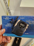 Travel white noise sound machine box with XM-15, digital time display, speaker and earphones
