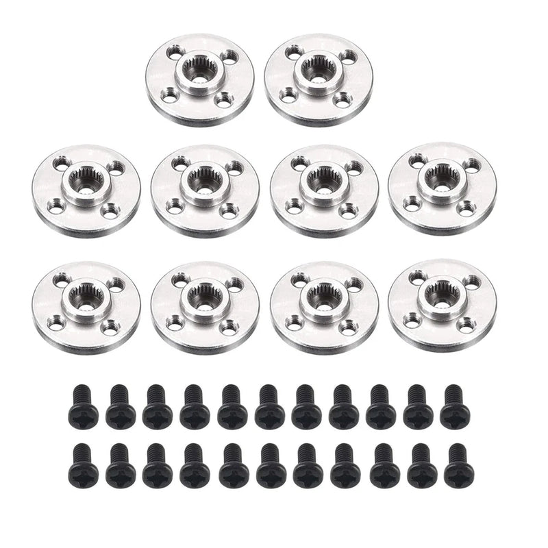 Durable 10Pc Metal Servo Horn Set - 25T for RC Mechanical Claw & Helicopters