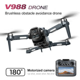 Drone with Triple Cameras, Screen, Optical Flow Positioning, 8K HD Aerial Photos