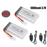 2X 3.7V 1800mah Lipo Battery 903052?25C XH2.54 Plug USB Charger for RC uadcopter