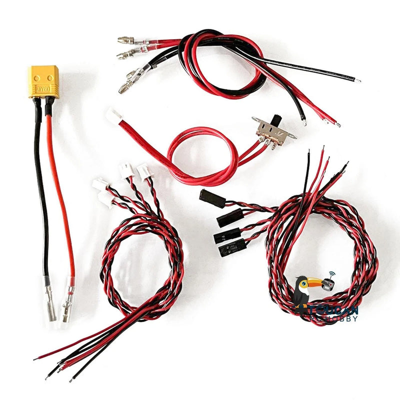 PRICE DROP! Cables For Henglong 1:16 RC Tank 5.3 Converted to 6.0 7.0 XT60 Plug Converter