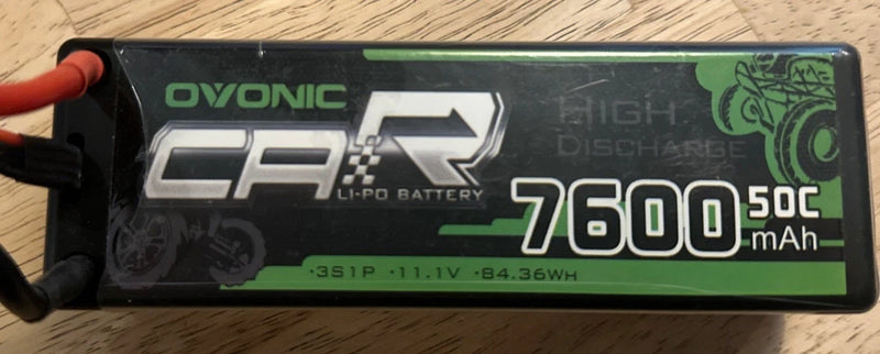 OVONIC 3S Lipo Battery 11.1V 7600mAh  50C for RC Car Truck Boat Heli Battery