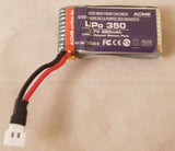 OEM ACME Zoopa Q165 RIOT Quadrocopter Drone Battery 3.7V 350mAh Lipo 1S Airace