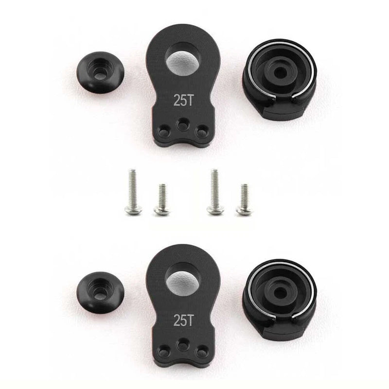 2set 25T Aluminum Servo Saver Upgrade Parts Steering Arm for 1/10 RC Cars Truck