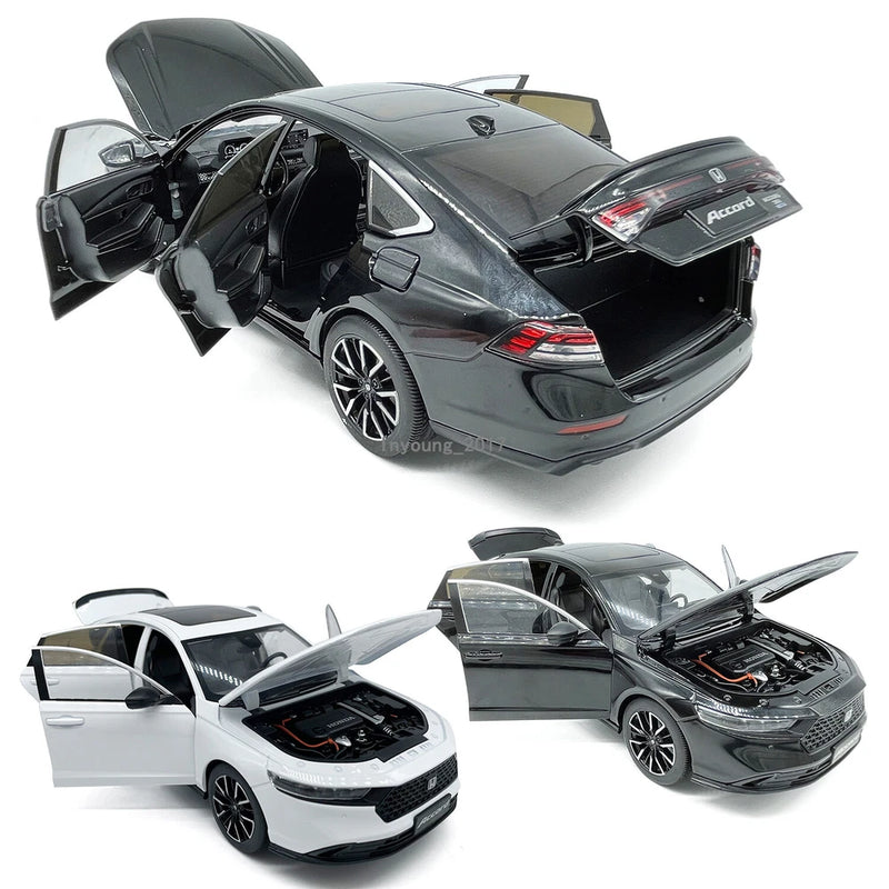 1:18 2023 Honda Accord Sedan Model Toy Car Metal Diecast Toy Vehicle Collection