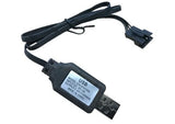 7.4v Battery Adapter RC LiPO Charger USB Charging Wire JST SM 4P Connector Part