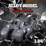 1:24 Batmobile Bolide Dark Knight Cool Alloy model Car exquisite collection