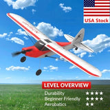 US Volantex 2.4G 4CH Sport Cub RC Airplane 6 Axis Gyro Stunt RTF Aerobatic Toys