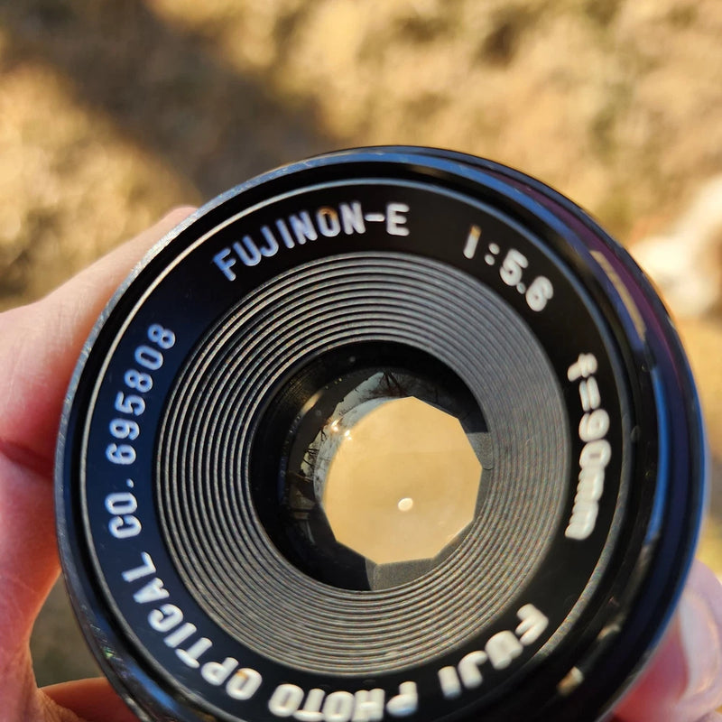 Vintage Fujifilm Fujinon E 90mm f/5.6 From JAPAN With Case Camera Lens