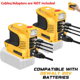220W Power Inverter Compatible with DeWalt 20V Max Battery DC 20V to 110V AC LED