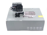 Apeman A80 action camera in clear waterproof housing with lens and mounting base