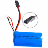 2S 7.4V 1500mAh 15C Battery 5500 plug for RC Boat HBX 12889 Off-Road Model Truck Battery