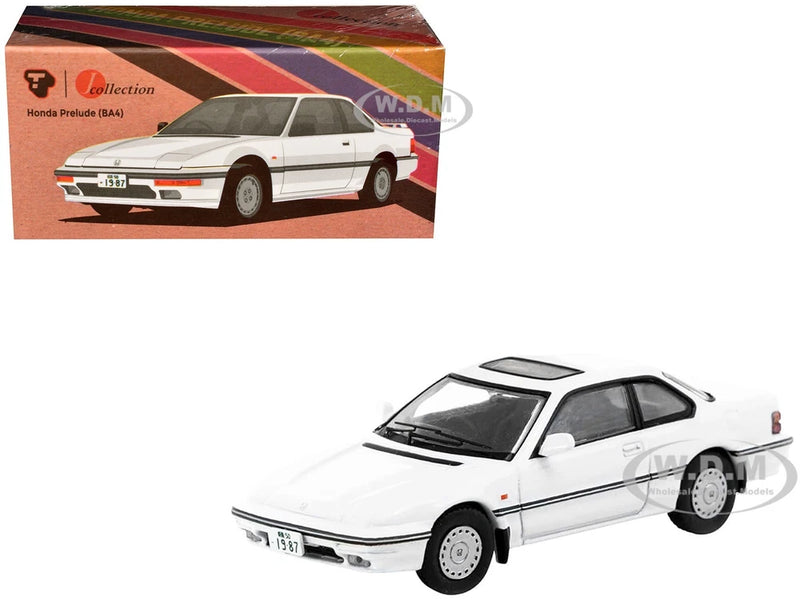 HONDA PRELUDE (BA4) RHD WHITE 1/64 DIECAST MODEL BY TARMAC WORKS JC64-TL009-WH